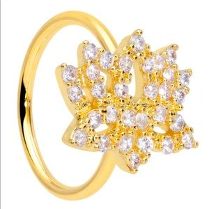 Lotus Flower nose hoop